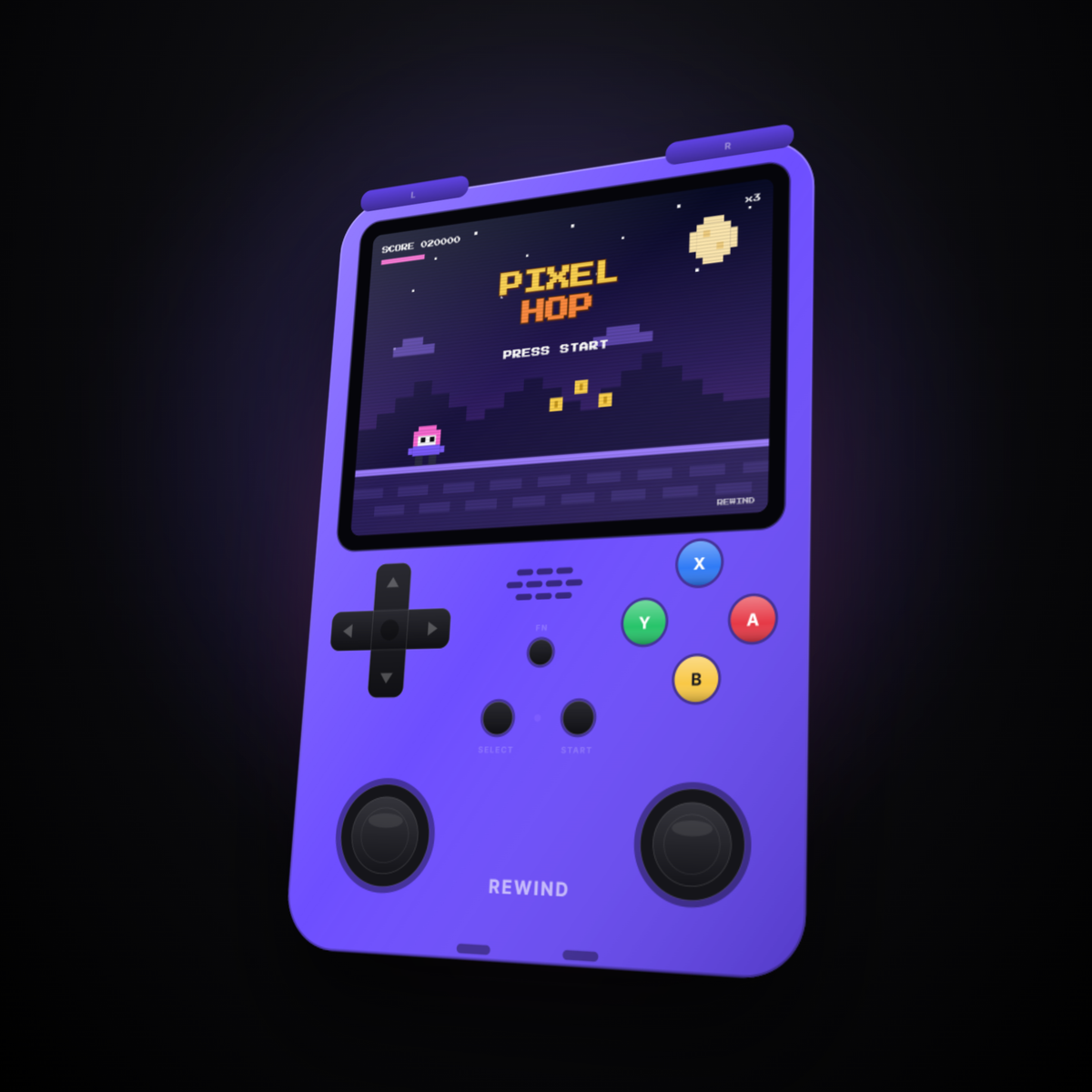 Purple — Rewind One, angled